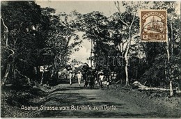 * T1/T2 Asahun, Strasse Vom Bahnhofe Zum Dorfe / On The Road From The Train Station To The Village, - Sin Clasificación