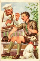 ** T2 A Cserkész Takarékos. Cserkész Levelezőlapok Kiadóhivatala / Hungarian Scout Art Postcard S: Márton L. - Ohne Zuordnung