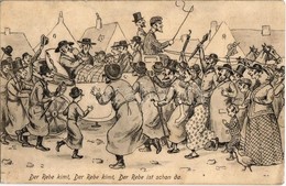 ** T2/T3 Der Rebe Kimt, Der Rebe Kimt, Der Rebe Ist Schon Da. S. M. P. Kraków 1906 . 10. / The Rabbi Is Coming. Judaica  - Ohne Zuordnung