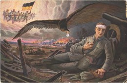 T4 1915 Der Traum Des Verwundeten Kriegers. No. 3599. / WWI Austro-Hungarian K.u.K. And German Military Art Postcard (EM - Ohne Zuordnung