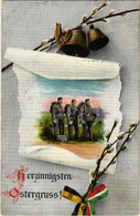 T2/T3 Herzinnigsten Ostergruss! / WWI K.u.K. (Austro-Hungarian) Military Easter. Viribus Unitis. L&P 5639. - Ohne Zuordnung
