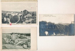 ** 3 Db RÉGI Első Világháborús Katonai Motívum Képeslap / Pre-1945 WWI Military Motive Postcards: Przemysl - Non Classés