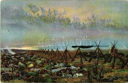 ** T1/T2 Der Traum Der Krieger / WWI French Military Art Postcard S: Edouard Detaille - Non Classés
