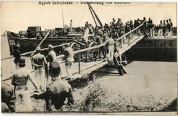 ** T2 Ágyúk Behajózása / Einschiffung Von Kanonen / WWI Austro-Hungarian K.u.K. Military Cannon Embarkation - Non Classés