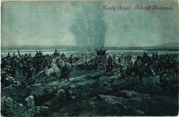 * T2/T3 Áldozat Hadúrnak. Divald Károly Kiadása / Sacrifice To Hadur. Hungarian History Art Postcard. S: Feszty Árpád (E - Unclassified