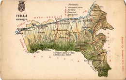 ** T3 Fogaras Vármegye Térképe. Kiadja Károlyi Gy. / Map Of Fagaras County (EM) - Sin Clasificación