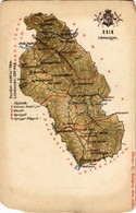 ** T4 Csík Vármegye Térképe. Kiadja Károlyi Gy. / Map Of Ciuc County (EM) - Sin Clasificación