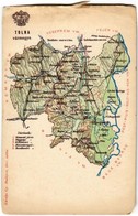 ** T4 Tolna Vármegye Térképe. Kiadja Károlyi Gy. / Map Of Tolna County (EM) - Non Classés