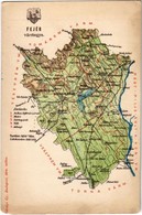 ** T3 Fejér Vármegye Térképe. Kiadja Károlyi Gy. / Map Of Fejér County (EM) - Unclassified