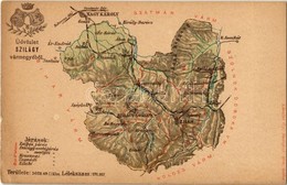 ** T2/T3 Szilágy Vármegye Térképe. Kiadja Károlyi Gy. / Map Of Salaj County (EK) - Sin Clasificación