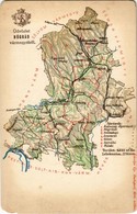 ** T3 Nógrád Vármegye Térképe. Kiadja Károlyi Gy. / Map Of Nógrád County (EM) - Non Classés