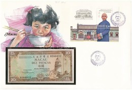 Makaó 1984. 10P Borítékban, Alkalmi Bélyeggel Bélyegzésekkel T:I  Macau 1984. 10 Patacas In Envelope With Stamps C:UNC - Unclassified