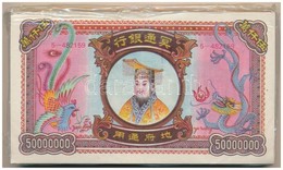 Kína DN Égetési Pénz 50.000.000 Névértékben (150x) Eredeti, Kicsit Sérült Csomagolásban T:I China ND Hell Banknotes In O - Non Classés