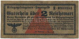 Német Harmadik Birodalom 1939. 2M Lágerpénz T:III Tűlyuk German Third Reich 1939. 2 Reichsmark Lagergeld C:F Needle Hole - Non Classés