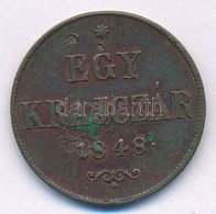 1848 1kr Cu T:2- Patina Adamo B1 - Ohne Zuordnung