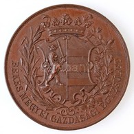 ~1890-1900. "Békés Megyei Gazdasági Egyesület" Gravírozott Br érem (45mm) T:1- - Ohne Zuordnung