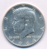 Amerikai Egyesült Államok 1964. 1/2$ Ag "Kennedy" T:1- USA 1964. 1/2 Dollar Ag "Kennedy" C:AU  Krause KM#202 - Sin Clasificación