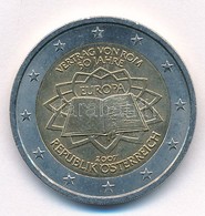 Ausztria 2007. 2E Bimetál "Római Szerződés 50. évfordulója" T:1- Kis Ph. Austria 2007. 2 Euro Bi-metallic "50th Annivers - Ohne Zuordnung