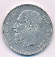 Belgium 1873. 5Fr Ag "II. Lipót" T:1- Belgium 1873. 5 Francs Ag "Leopold II" C:AU Krause KM#24 - Non Classés