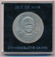 Man-sziget 1974. 1C Cu-Ni "Winston Churchill Centenárium" Műanyag Tokban T:1-,2 Isle Of Man 1974. 1 Crown Cu-Ni "Winston - Non Classés