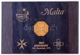 Málta 1975. 25c "Első évforduló" Lezárt Műanyag Tokban T:1- Malta 1975. 25 Cents "First Anniversary" In A Closed Plastic - Non Classés