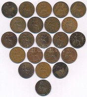 Nagy-Britannia 1900-1967. 1p Br (22xklf) T:vegyes Great Britain 1900-1967. 1 Penny Br (22xdiff) C:different - Non Classés