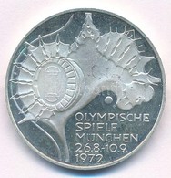 NSZK 1972F 10M Ag "Müncheni Olimpia - Stadion" T:PP Fo. Felületi Karc FRG 1972F 10 Mark Ag "Munich Olympics - Stadium" C - Non Classés