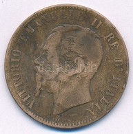 Olaszország 1867OM 10c Br "II. Viktor Emánuel" OM Verdejel Előtt és Után Pont T:3 Italy 1867OM 10 Centesimi Br "Vittorio - Non Classés