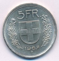 Svájc 1967B 5Fr Ag T:1- Switzerland 1967B 5 Francs Ag C:AU Krause KM#40 - Non Classés