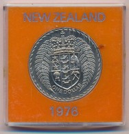 Új-Zéland 1976. 1D Cu-Ni "II. Erzsébet" Műanyag Tokban T:1- New Zealand 1976. 1 Dollar Cu-Ni "Elizabeth II" In Plastic C - Non Classés