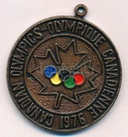 Kanada 1976. "Kanadai Olimpia" Br érem Füllel, Szalag Nélkül Eredeti Tokban T:1- Canada 1976. "Canadian Olympics" Br Med - Unclassified