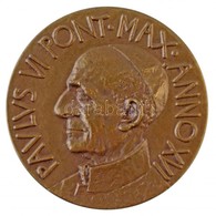Vatikán 1978. "VI. Pál Pontifikátusának 16. évére" Br Emlékérem Eredeti Tokban. "PAVLVS VI PONT MAX ANNO XVI / MANE NOBI - Unclassified