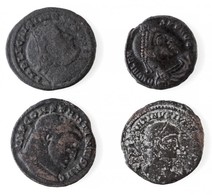 Római Birodalom 4db-os Sisciai Rézpénz Tétel A Kr. U. III-IV Századból T:2,2- Patina Roman Empire 4pcs Of Siscia Copper  - Ohne Zuordnung