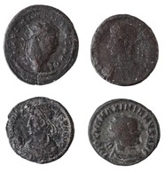 Római Birodalom 4db-os Vegyes Rézpénz Tétel A Kr. U. III-IV Századból T:2-,3 Patina Roman Empire 4pcs Of Copper Coins Fr - Zonder Classificatie