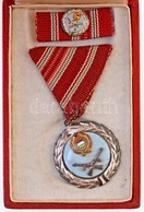 1957. "Szolgálati Érdemérem" Mellszalagon, Miniatűrrel, Eredeti Tokban T:2- Hungary 1957. "Meritorious Medal" With Ribbo - Ohne Zuordnung