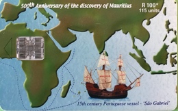 MAURICE  -  Phonecard  -  500 Th Anniversary ...  -  115 Units  -  R 100 - Mauritius