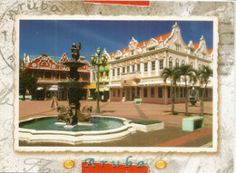 The Main Square, Aruba (Nederlandse Antillen) Written Uncirculated Postcard From Aruba Island. - Aruba