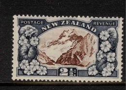 NZ 1935 2 1/2d Mt Cook Inverted Wmk SG 560aw HM #BIR59 - Unused Stamps