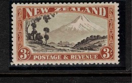 NZ 1935 3/- Mt Egmont P12.5 SG 590b HM #BIR22 - Ongebruikt