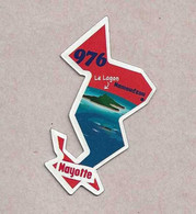 Magnets. Magnets "Le Gaulois" Départements Français. Mayotte (976) (le Lagon0) - Autres & Non Classés