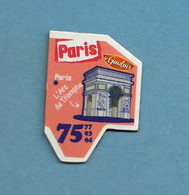 Magnets. Magnets "Le Gaulois" Départements Français. Paris (75-77-93-94) (l'Arc De Triomphe) - Autres & Non Classés