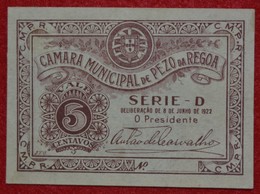 Portugal - Cedula De 5 Centavos /  Camara Municipal De Pezo Da Regua   / Distrito De Vila Real - Portugal