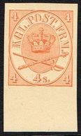 1886. Official Reprint. Large Oval Type. 4 Sk. Red. (Michel 13 ND 1) - JF166950 - Ensayos & Reimpresiones