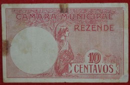 Portugal - Cedula De 10 Centavos /  Camara Municipal De Rezende   / Distrito De Viseu - Portugal