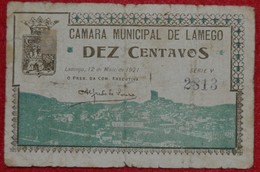 Portugal - Cedula De 10 Centavos /  Camara Municipal De Lamego   / Distrito De Viseu - Portugal