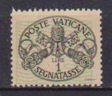 VATICANO  SEGNATASSE 1945 TRIREGNO E CHIAVI DECUSSATE SASS. 10 MNH XF - Segnatasse