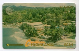 SAINTE LUCIE REF MV CARDS STL-13B Année 1994 10$ 13CSLB Coastline - Saint Lucia