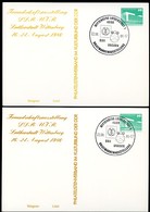 DDR PP18 D2/036 2 Privat-Postkarten FARBAUSFALL GRAU FARBVARIANTEN Sost.1986 - Cartoline Private - Usati