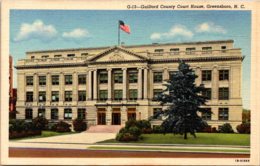 North Carolina Greensboro Guilford County Court House Curteich - Greensboro