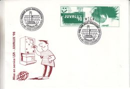 Luxembourg - Lettre De 1998 - Oblit Luxembourg - Avec Vignette D'affranchissement - Expo Juvalux 98 - Vignettes D'affranchissement